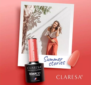 CLARESA SOAK OFF HYBRID NAIL POLISH SUMMER STORIES 5 5ML