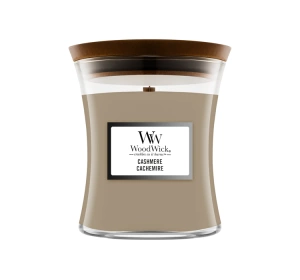 WOODWICK MEDIUM JAR CANDLE SCENTED CANDLE CASHMERE 275G