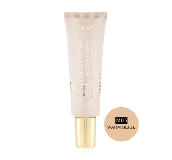 HEAN MATCH ME SMOOTH AND MATTE FACE FOUNDATION M05 WARM BEIGE 25ML