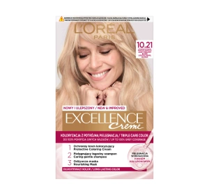 LOREAL EXCELLENCE CREME HAIR COLOUR 10.21 VERY BRIGHT PEARL BLONDE