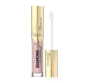 EVELINE DIAMOND GLOW LIP LUMINIZER WATERPROOF TOPCOAT WITH HYALURONIC ACID 03 CARAMEL ICE CREAM 4.5ML