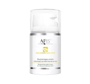 APIS HOME TERAPIS BRIGHTENING NIGHT CREAM FOR REDUCTION OF DISCOLORATION 50ML