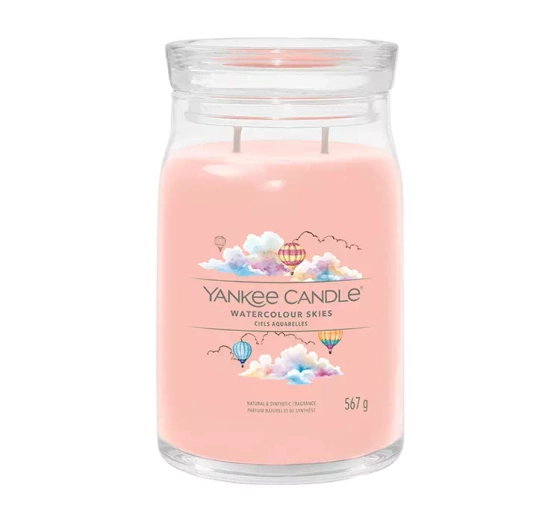 YANKEE CANDLE SIGNATURE SCENTED CANDLE WATERCOLOUR SKIES 567G