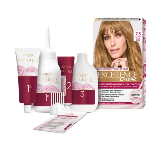 LOREAL EXCELLENCE CREME HAIR COLOUR 7.3 GOLDEN BLONDE
