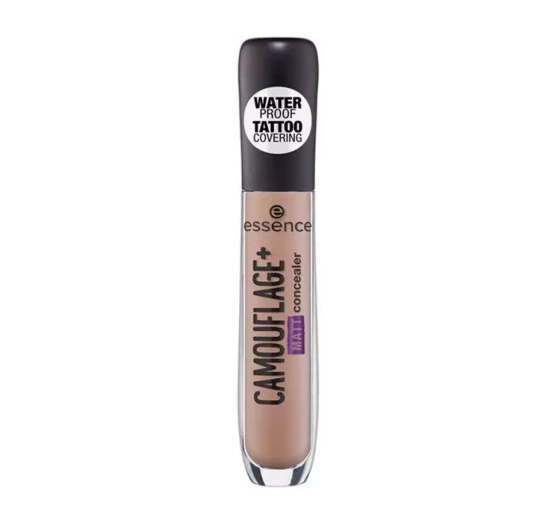 ESSENCE CAMOUFLAGE + MATT WATERPROOF MATTIFYING CONCEALER 30 LIGHT HONEY 5ML