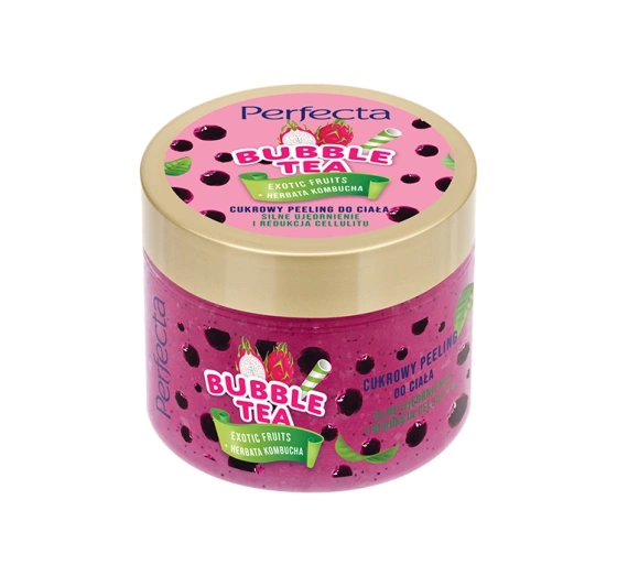 PERFECTA BUBBLE TEA BODY SCRUB EXOTIC FRUITS + KOMBUCHA TEA 300G