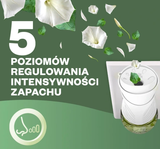 Electric air freshener set + Refill Moon lilly wrapped in satin 19ml