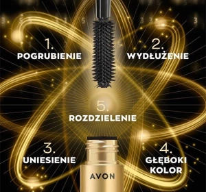 AVON 5 IN ONE LASH GENIUS MASCARA BROWN BLACK 10ML