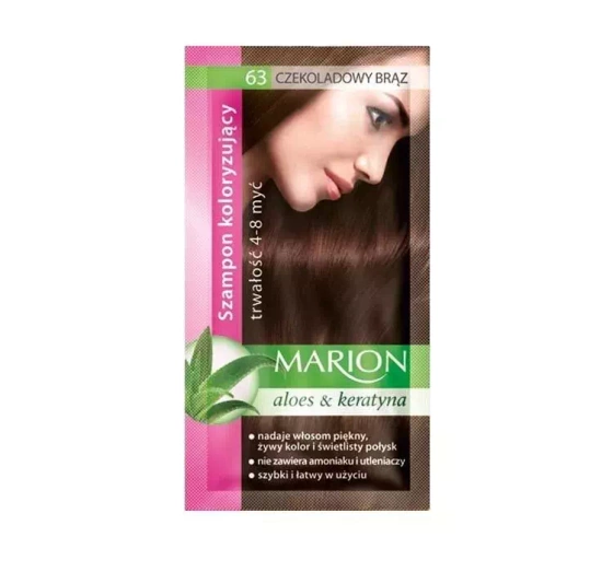 MARION HAIR COLOR SHAMPOO SACHET CHOCOLATE BROWN 6