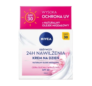 NIVEA 24h Moisture Nourishing Day Cream SPF30 50ml