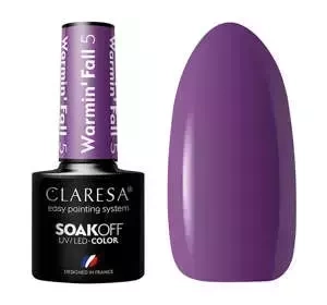 CLARESA SOAK OFF HYBRID NAIL POLISH WARMIN' FALL 5 5ML