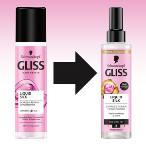 GLISS LIQUID SILK EXPRESS REPAIR CONDITIONER FOR DULL AND BRITLE HAIR 200ML 