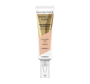 MAX FACTOR MIRACLE PURE SKIN-IMPROVING FOUNDATION 30 PORCELAIN 30ML