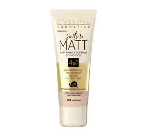 EVELINE SATIN MATT MATTIFYING FOUNDATION 103 NATURAL 30ML