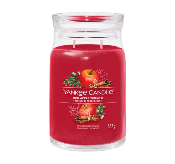 YANKEE CANDLE SIGNATURE SCENTED CANDLE  RED APPLE WREAT 567G