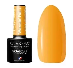 CLARESA SOAK OFF HYBRID NAIL POLISH WARMIN' FALL 1 5ML