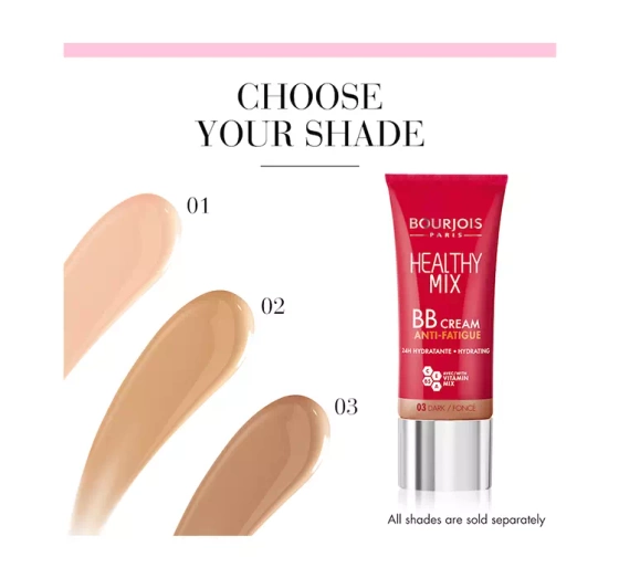 BOURJOIS HEALTHY MIX LIGHT CREAM BB 03 DARK 30ML