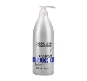 STAPIZ SLEEK LINE BLOND SHAMPOO WITH SILK FOR BLOND GRAY AND BLEACHED HAIR  1L