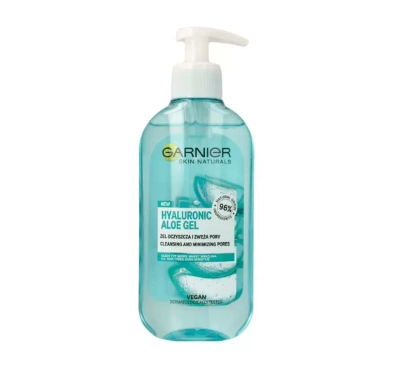 GARNIER SKIN NATURALS ALOE HYALURONIC GEL CLEANSING AND NARROWING PORES FACE WASH 200ML