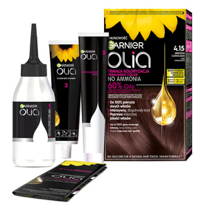 GARNIER OLIA PERMANENT HAIR COLOR NO AMMONIA 4.15 FROZEN CHOCOLATE