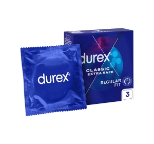 DUREX EXTRA SAFE THICKER CONDOMS 3 PCS