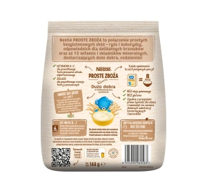 Nestlé Proste Zboża Rice and Corn Porridge for Babies 6 Months and Older, Banana, 144 g