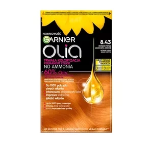 Garnier Olia permanent hair color no ammonia 8.43 Intense Golden Copper