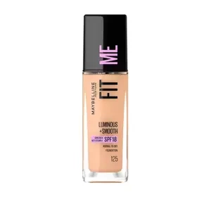 MAYBELLINE FIT ME LUMINOUS + SMOOTH FOUNDATION 125 NUDE BEIGE 30ML