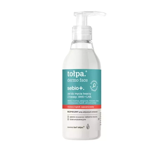 Click on photo to zoom it Tołpa Dermo Face Sebio+ Wash Gel with 2 AHA + LHA Acids 195ml