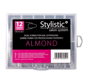 Stylistic Dual Form Almond Nail Forms for Extensions 120 pcs