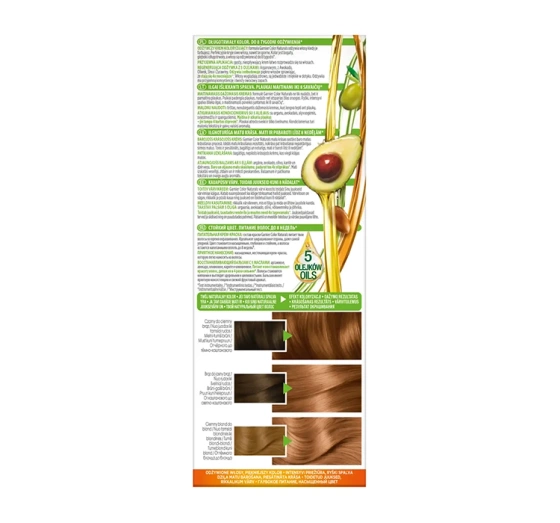 GARNIER COLOUR NATURALS PERMANENT HAIR DYE 7.34 NATURAL COPPER