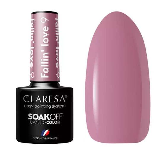 CLARESA SOAK OFF HYBRID NAIL POLISH FALLIN' LOVE 9 5G