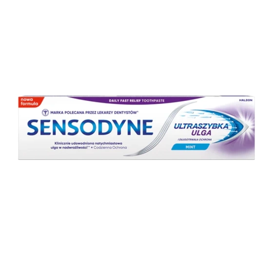 Click on photo to zoom it SENSODYNE RAPID RELIEF TOOTHPASTE ULTRA-RAPID RELIEF HYPERSENSITIVE TEETH 75 ML