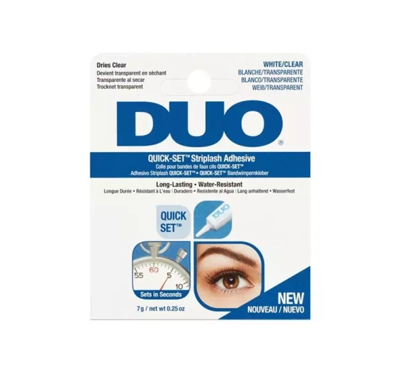 ARDELL DUO QUICK SET ADHESIVE FOR FALSE LASHES WHITE CLEAR 7G