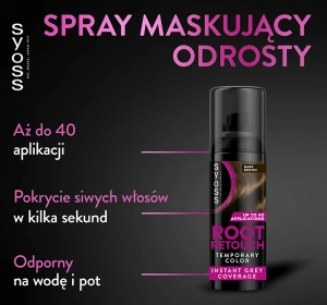 SYOSS ROOT RETOUCHER TEMPORARY RETOUCH COLOUR KIT DARK BROWN 120ML