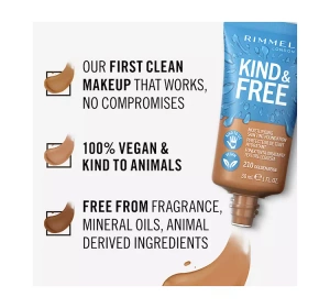 RIMMEL KIND & FREE FACE FOUNDATION 210 GOLDEN BEIGE 30ML