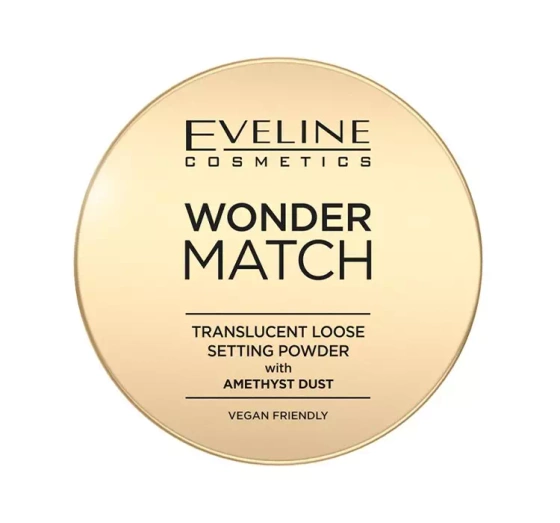 EVELINE WONDER MATCH LOOSE SETTING POWDER WITH AMETHYST DUST 6G