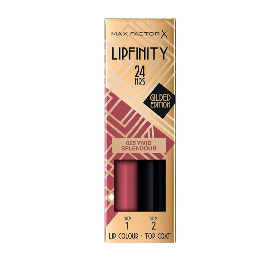 MAX FACTOR LIPFINITY LIPSTICK 025 VIVID SPLENDOUR 2.3ML + 1.9G