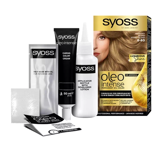 SYOSS OLEO INTENSE HAIR COLOUR WITHOUT AMMONIA 8-60 HONEY BLOND