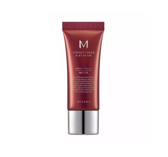 Click on photo to zoom it MISSHA PERFECT COVER BB-CREAM SPF42 NO 25 WARM BEIGE 20ML