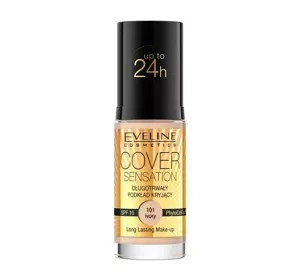 EVELINE COVER SENSATION LONG-LASTING FOUNDATION 101 IVORY 30ML