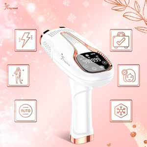 FitbyMed BHRL-04 IPL Hair Removal Device with Cooling Function, White