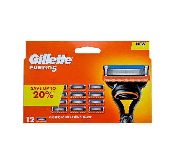 Gillette Fusion 5 Men's Razor Blade Refills Pack of 12