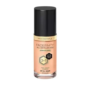 MAX FACTOR FACEFINITY ALL DAY FLAWLESS 3IN1 VEGAN FOUNDATION N75 GOLDEN 30ML