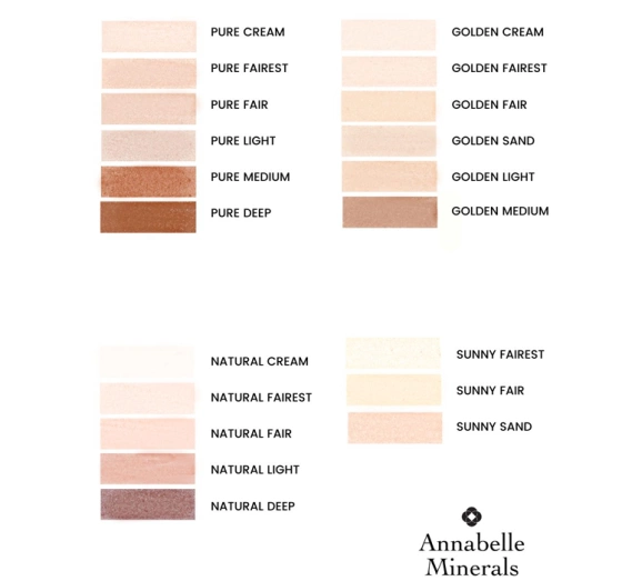 ANNABELLE MINERALS PRESSED MINERAL FOUNDATION GOLDEN FAIR 8.5G