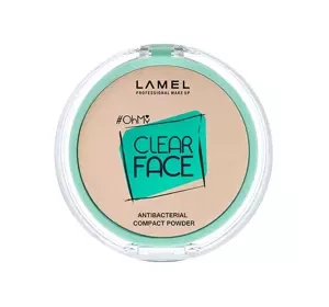 LAMEL CLEAR FACE COMPACT POWDER ANTIBACTERIAL PRESSED POWDER 401 LIGHT NATURAL 6G