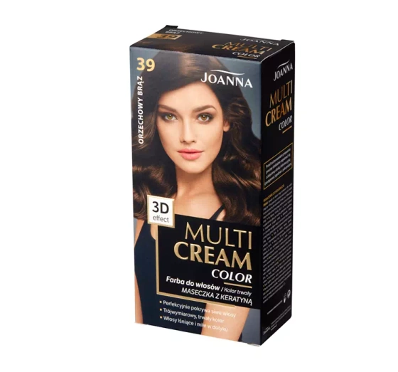 JOANNA MULTI CREAM COLOR PERMANENT HAIR DYE 39 NUT BROWN