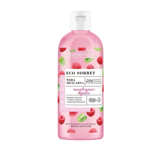 BIELENDA ECO SORBET RASPBERRY MICELLAR WATER 500ML