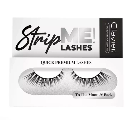 CLAVIER STRIP ME LASHES STRIP LASHES FALSE LASHES 801 TO THE MOON & BACK