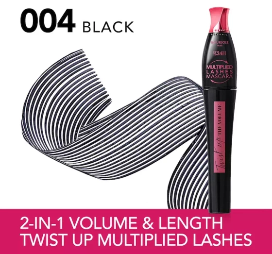 BOURJOIS TWIST UP THE VOLUME 24HR MASCARA 23 BLACK 8ML